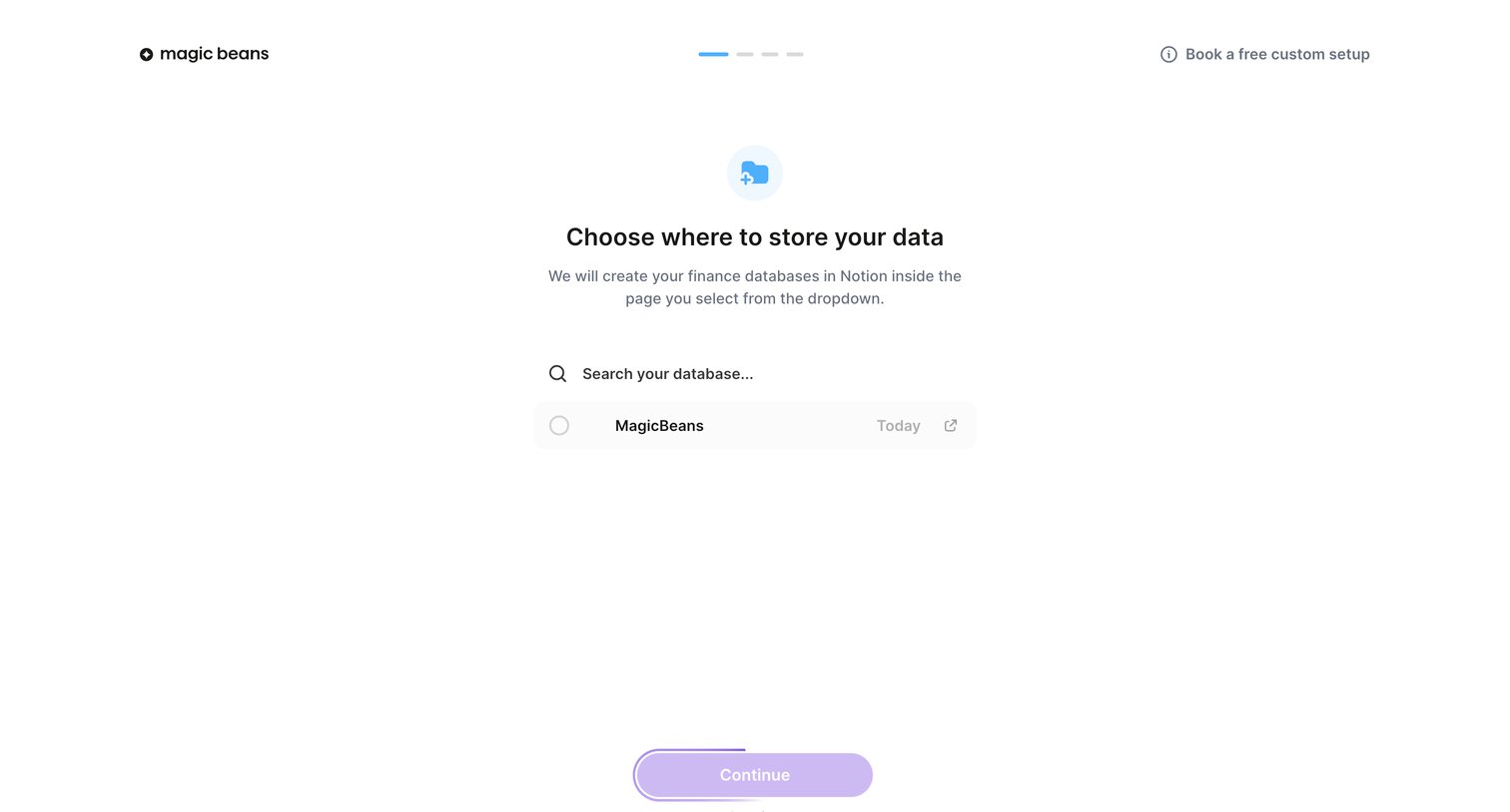 Magic Beans - Onboarding - Magic Beans screen
