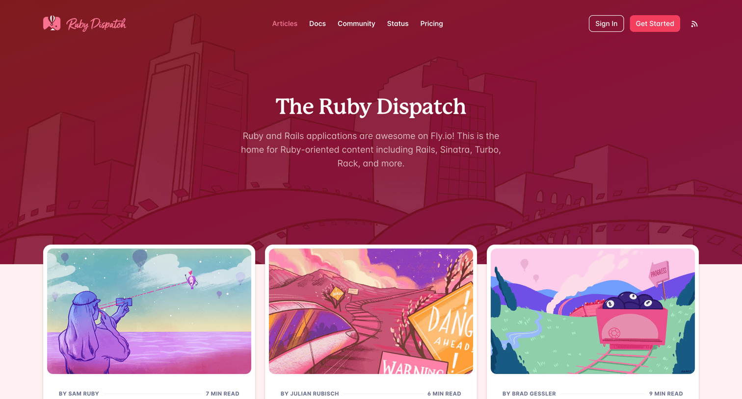 Fly - The Ruby Dispatch screen