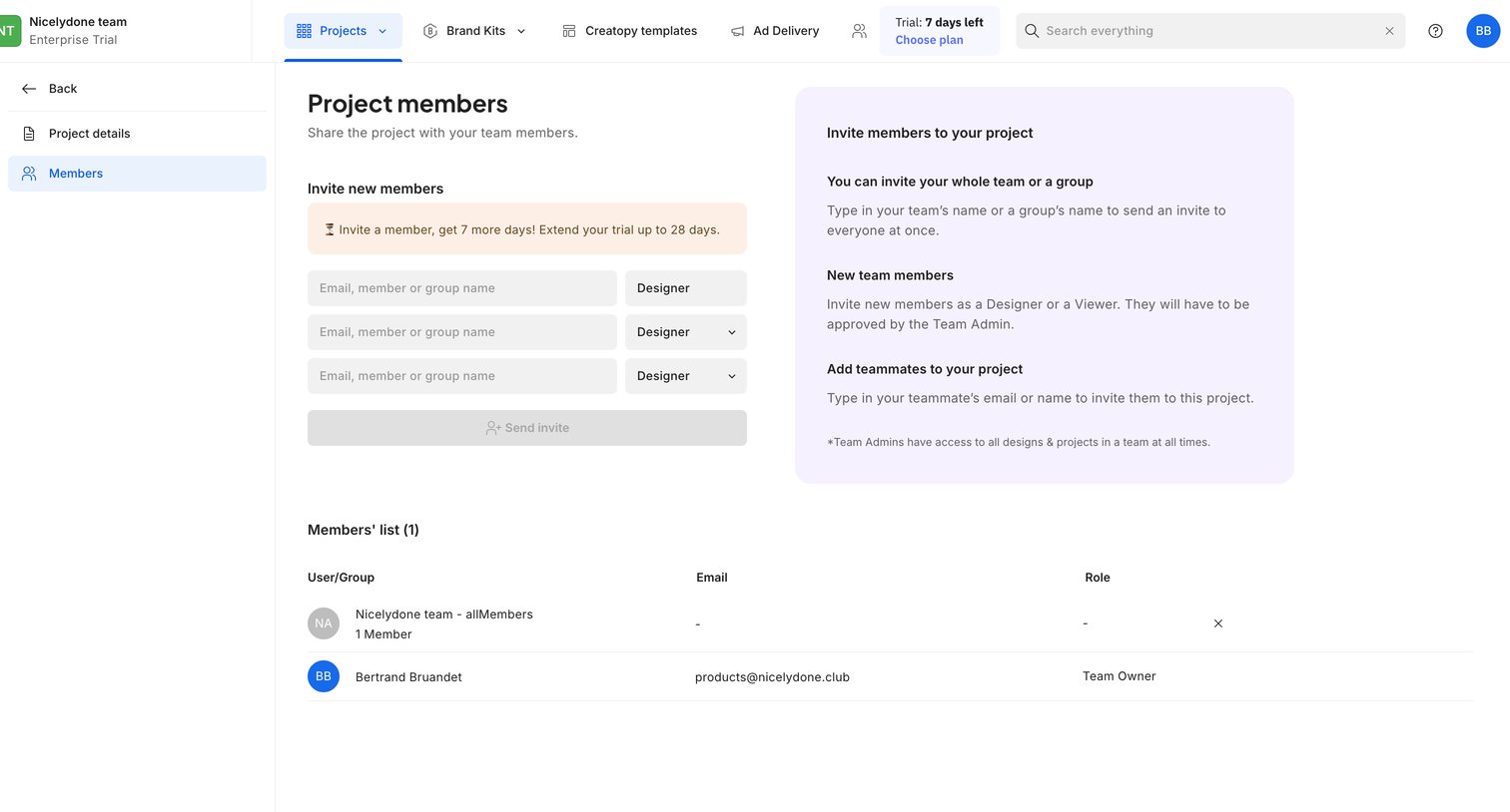 Creatopy - Creative Automation Platform screen