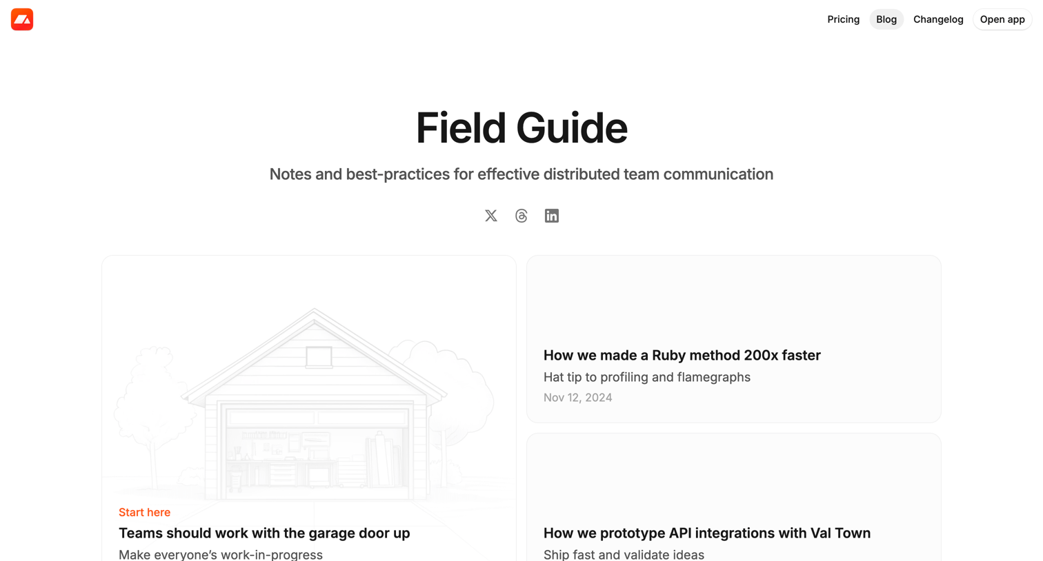 Campsite - Field guide · Campsite screen