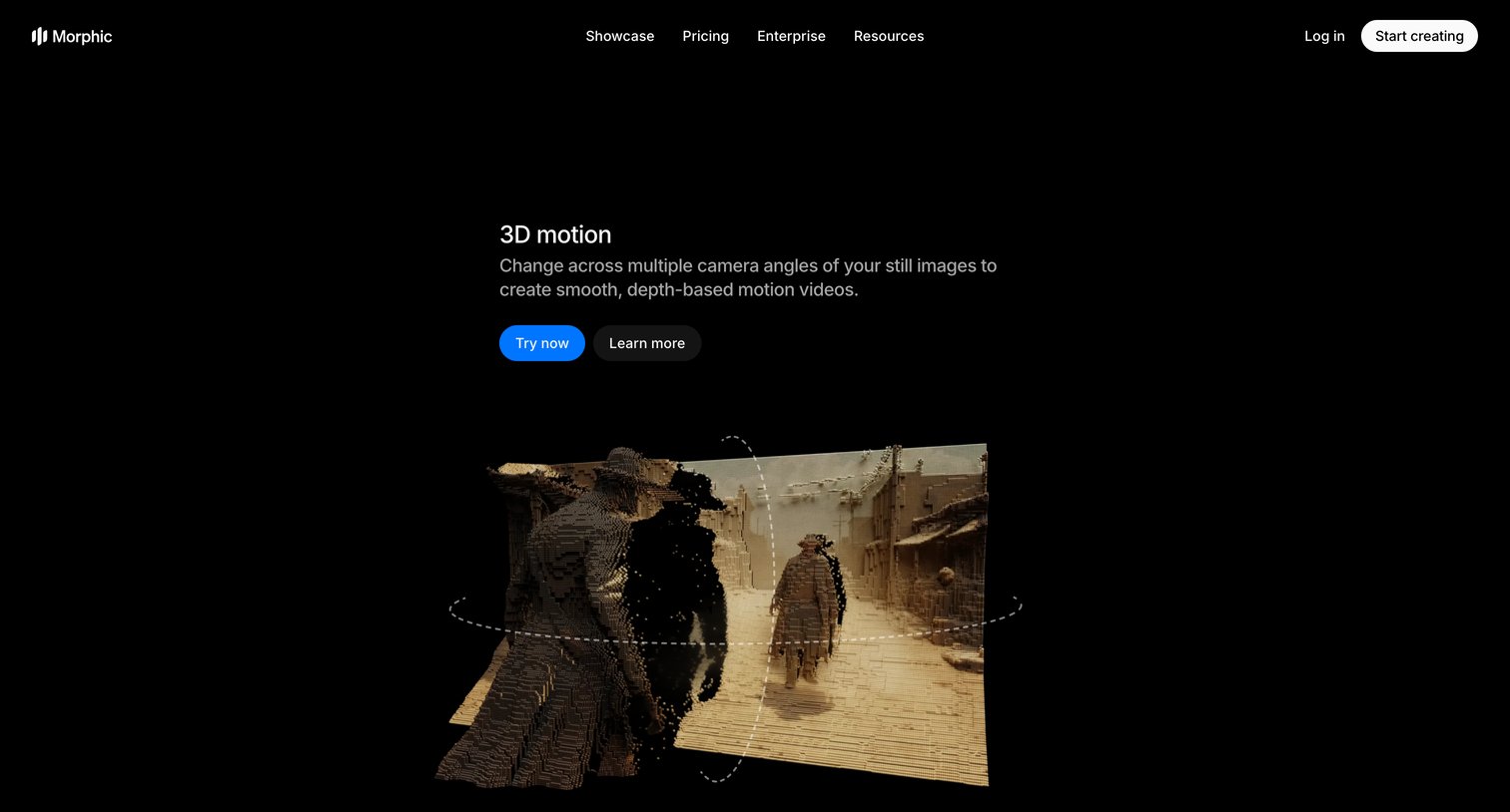 Morphic - 3D Motion  AI Depth-Based Video  Morphic screen
