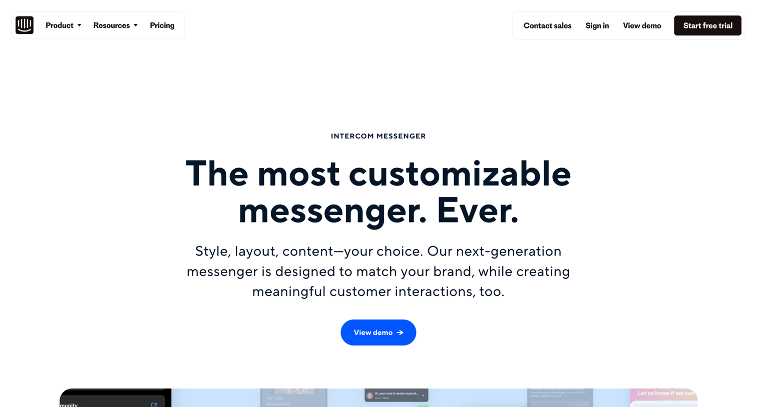 Intercom - Messenger and Omnichannel — Customer Messaging Platform | Intercom screen