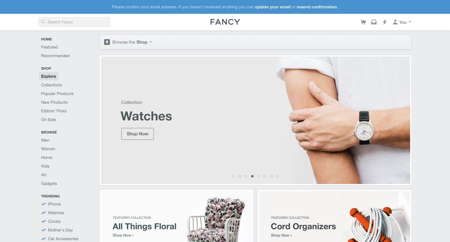 Fancy - List screen
