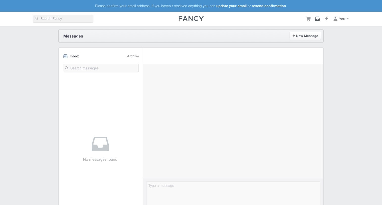 Fancy - Messaging screen