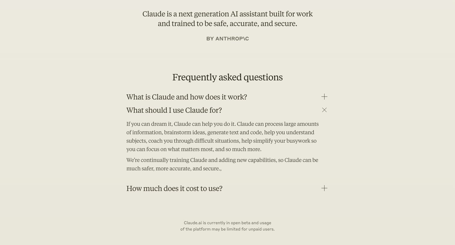 Claude screen