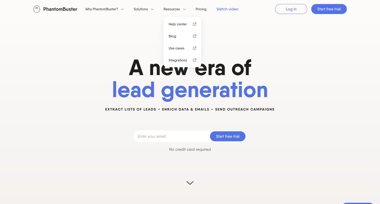 PhantomBuster - PhantomBuster | PhantomBuster opens a new era of lead generation screen