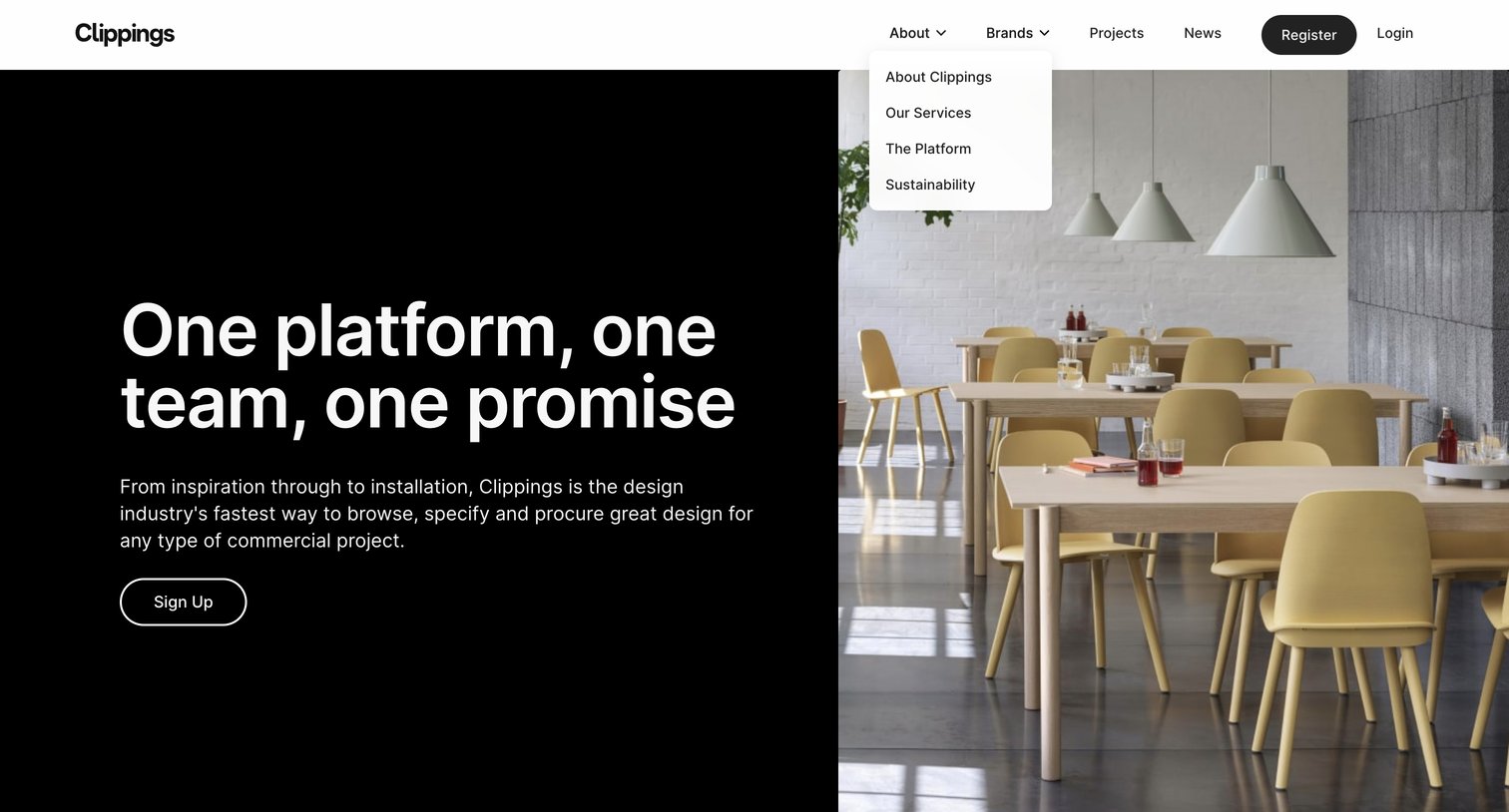 Clippings - Clippings – Smart Procurement For Interior Projects screen