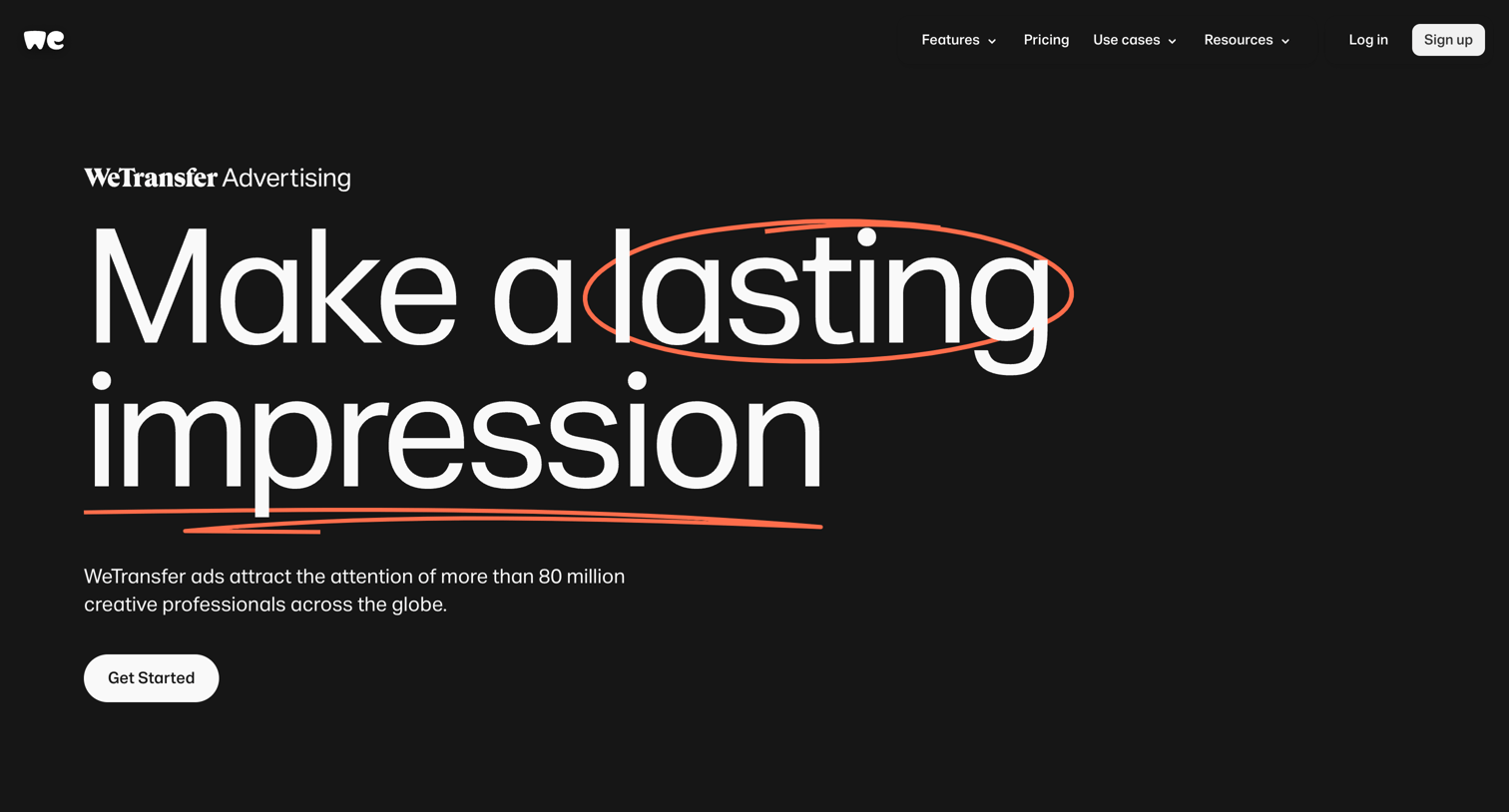 WeTransfer - Advertising | WeTransfer screen