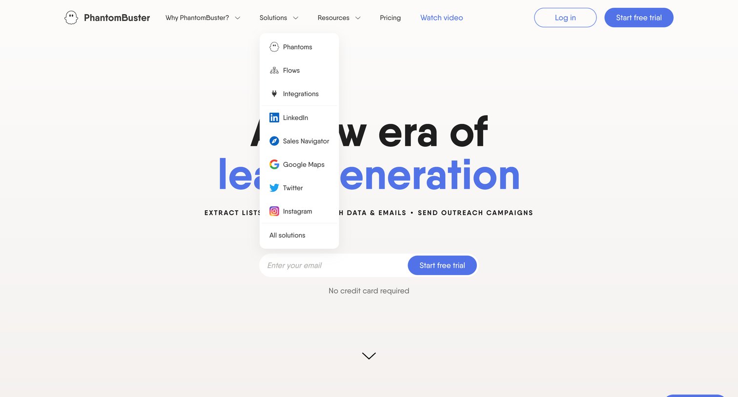 PhantomBuster - PhantomBuster | PhantomBuster opens a new era of lead generation screen
