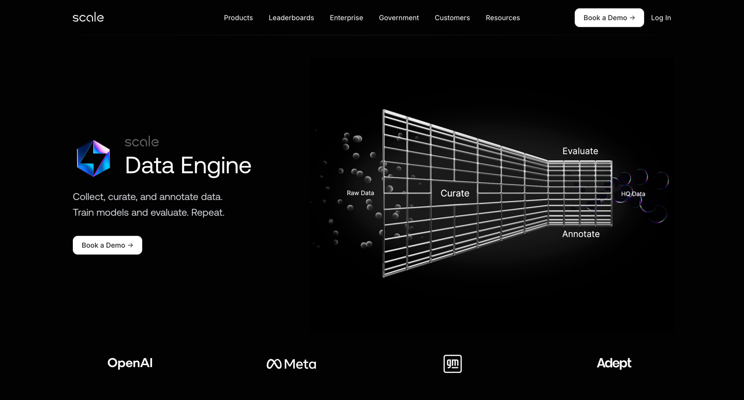 Scale - Data Engine Data Annotation, Collection, & Curation Platform Scale AI screen