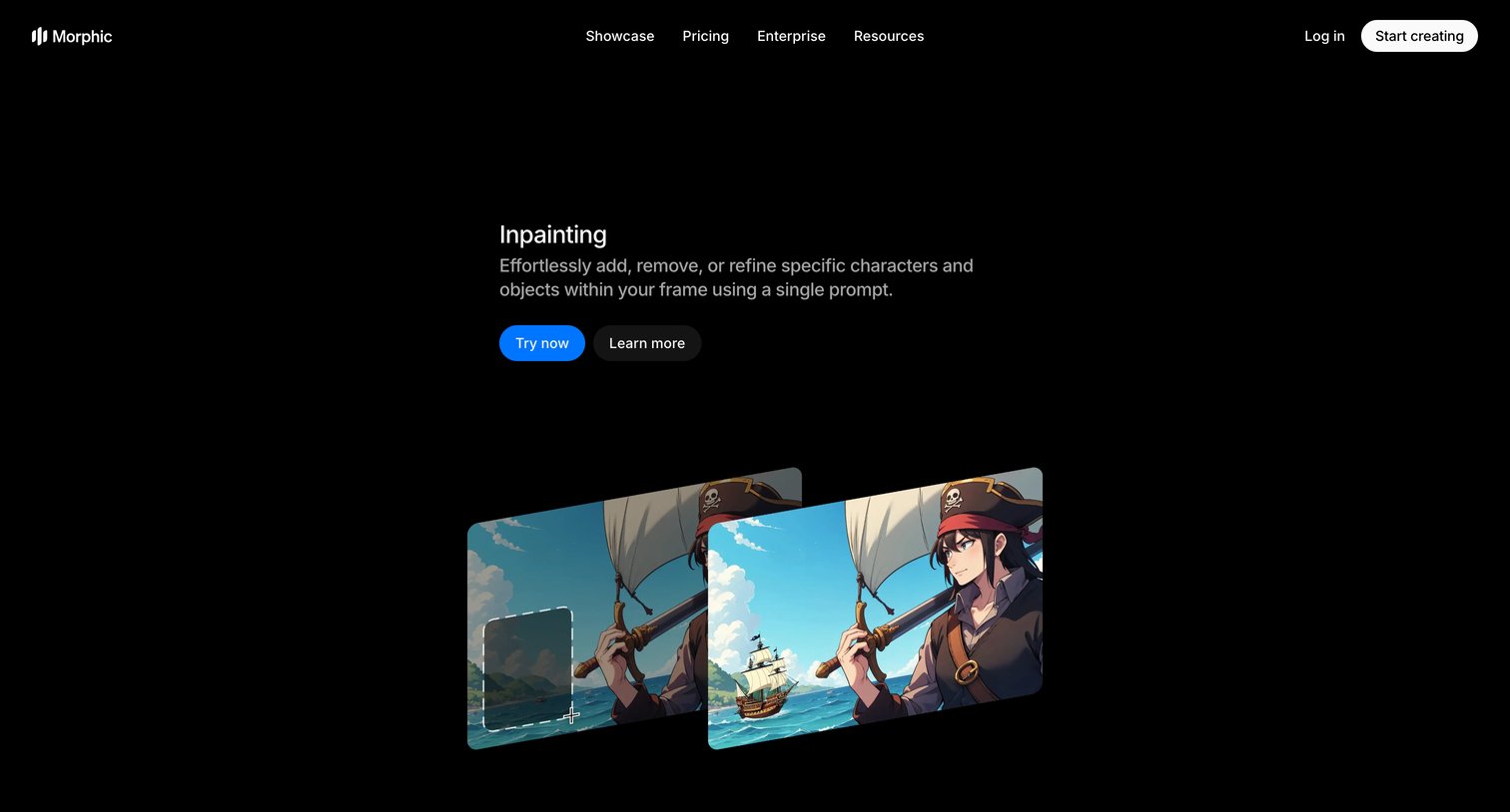 Morphic - Inpainting  AI Image Editing  Morphic screen