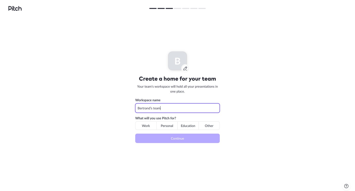 Pitch screen