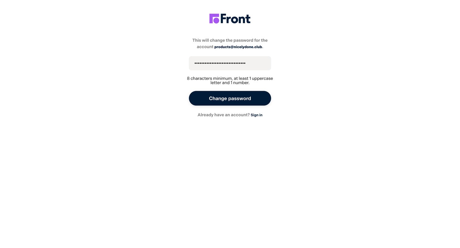 Front screen