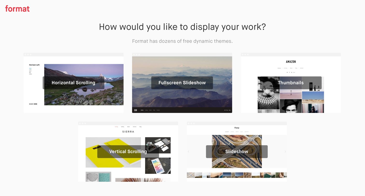 Format - Sign up screen
