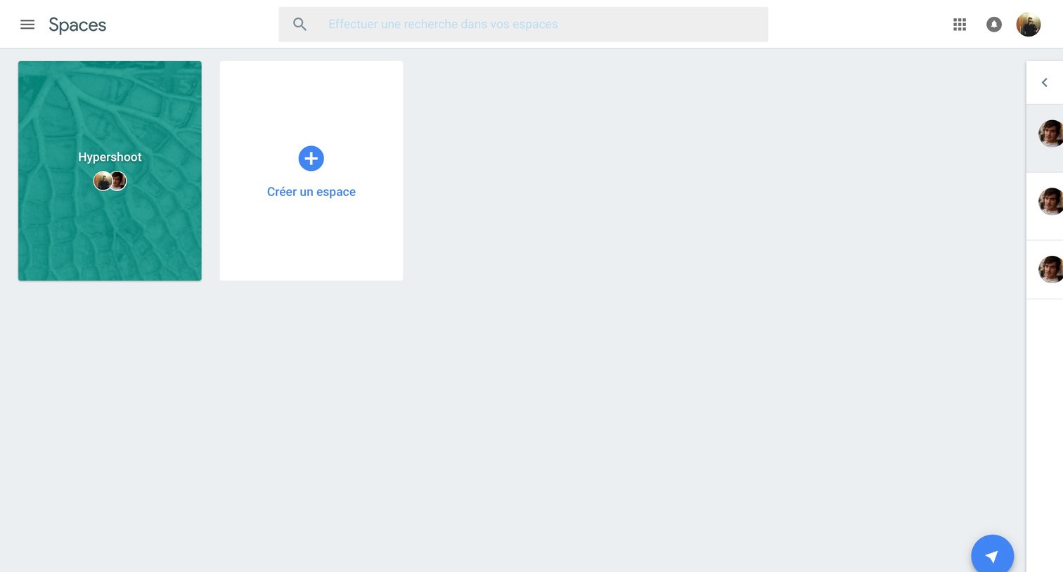 Home from Google spaces