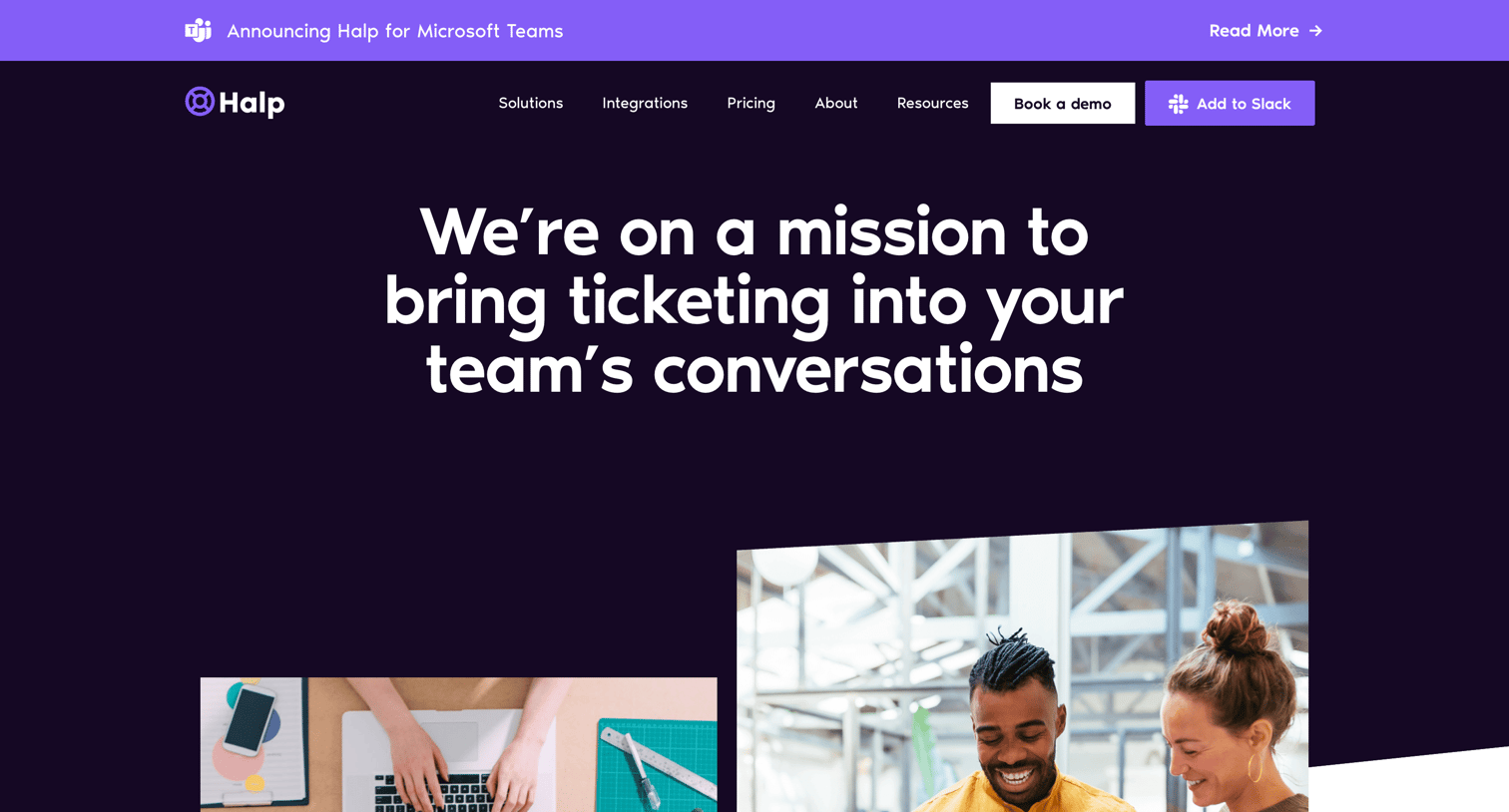 About / Mission from Halp