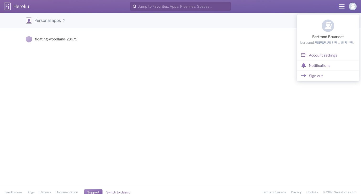 Dropdown from Heroku