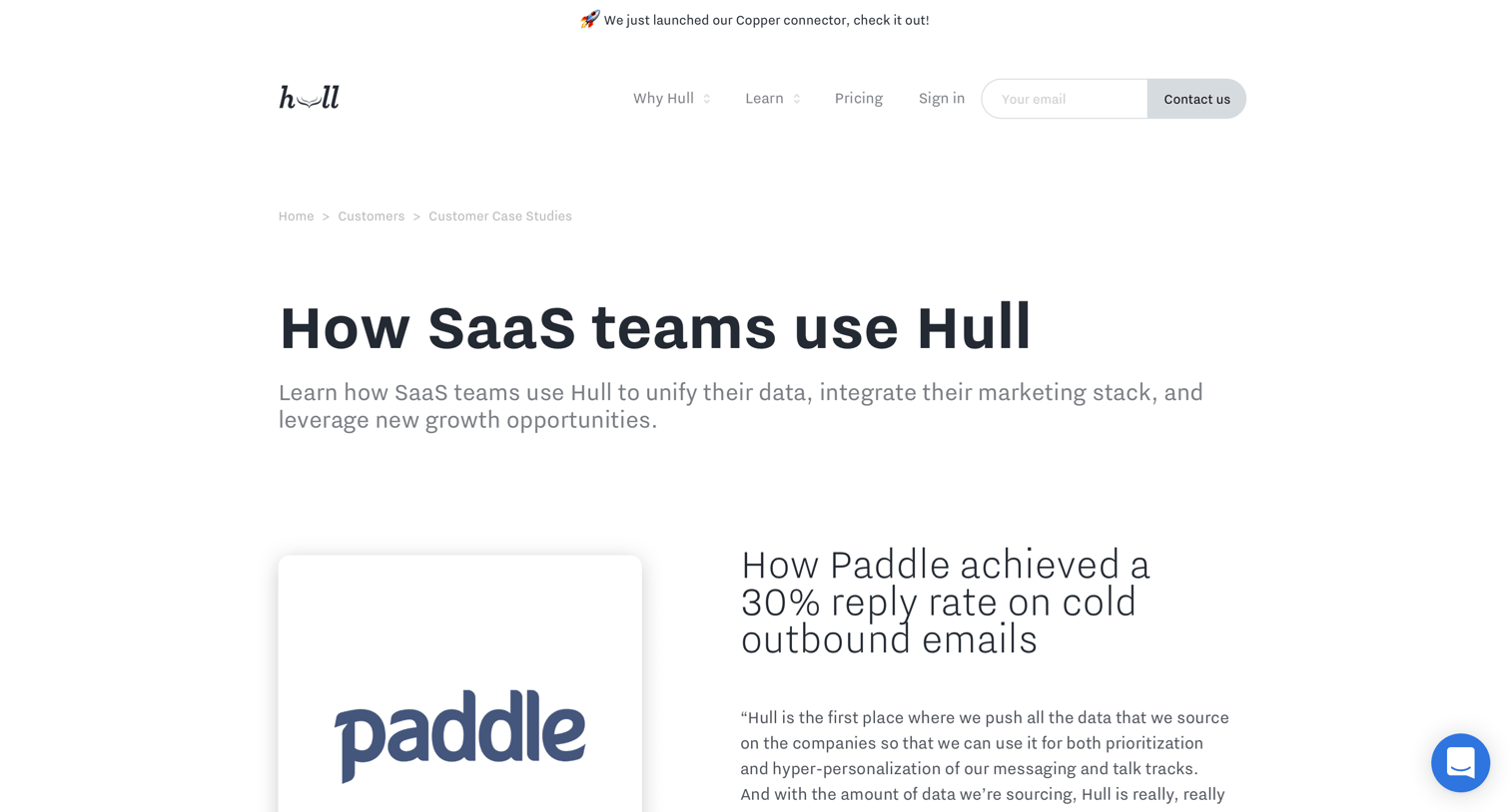 Hull - Hull Case Studies from Drift, Appcues, Mention & more screen