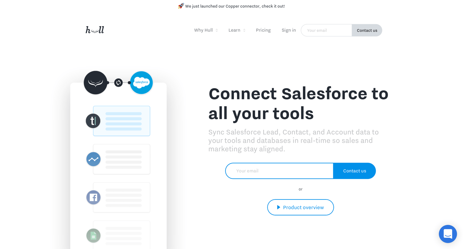 Hull - Salesforce Integration | Connect Salesforce to all your tools screen