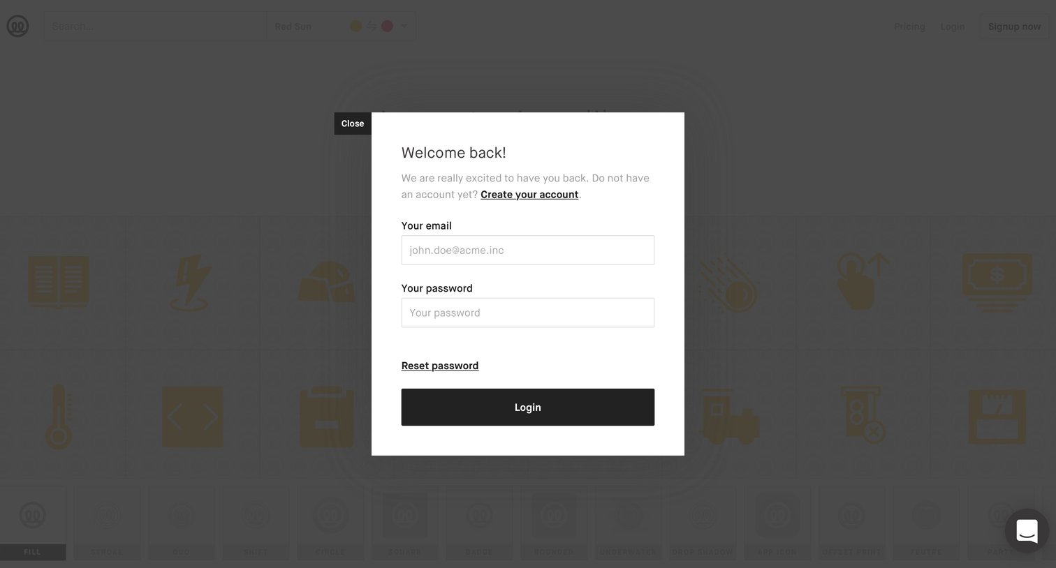 Sign in from Illustrio