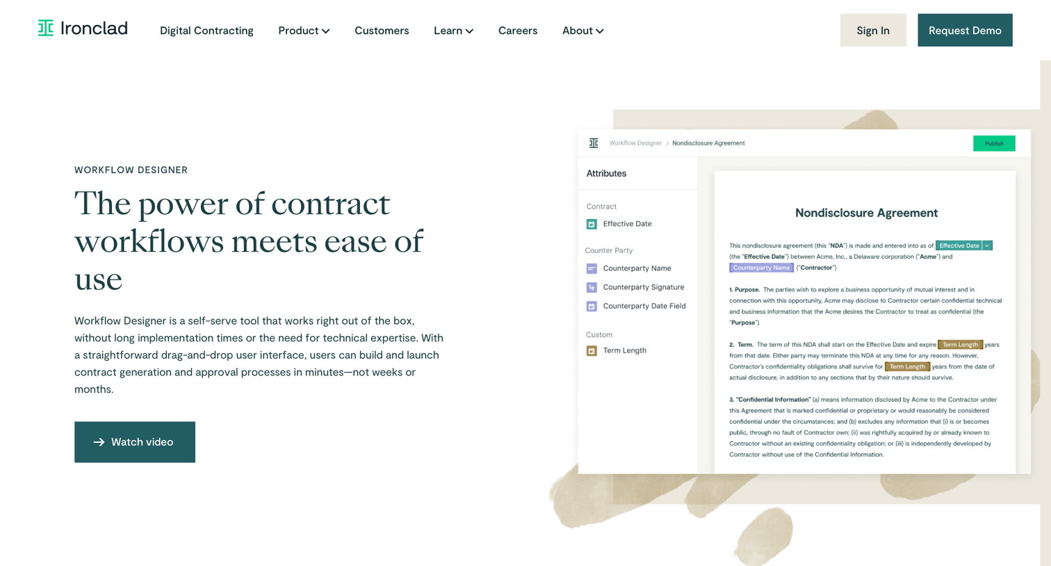 Ironclad - Contract Workflow Designer l Ironclad screen