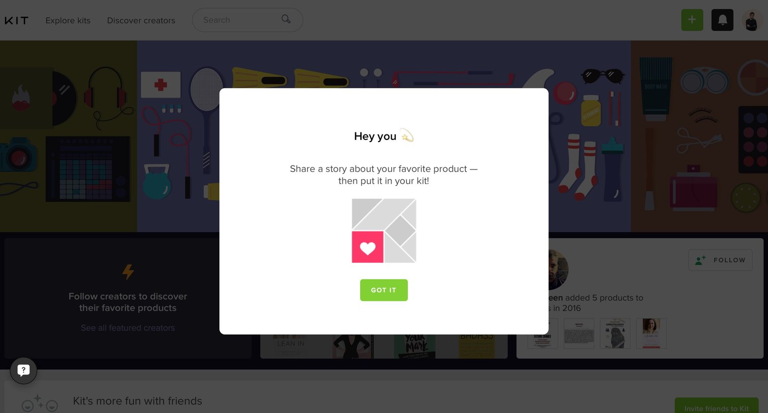 Onboarding from Kit