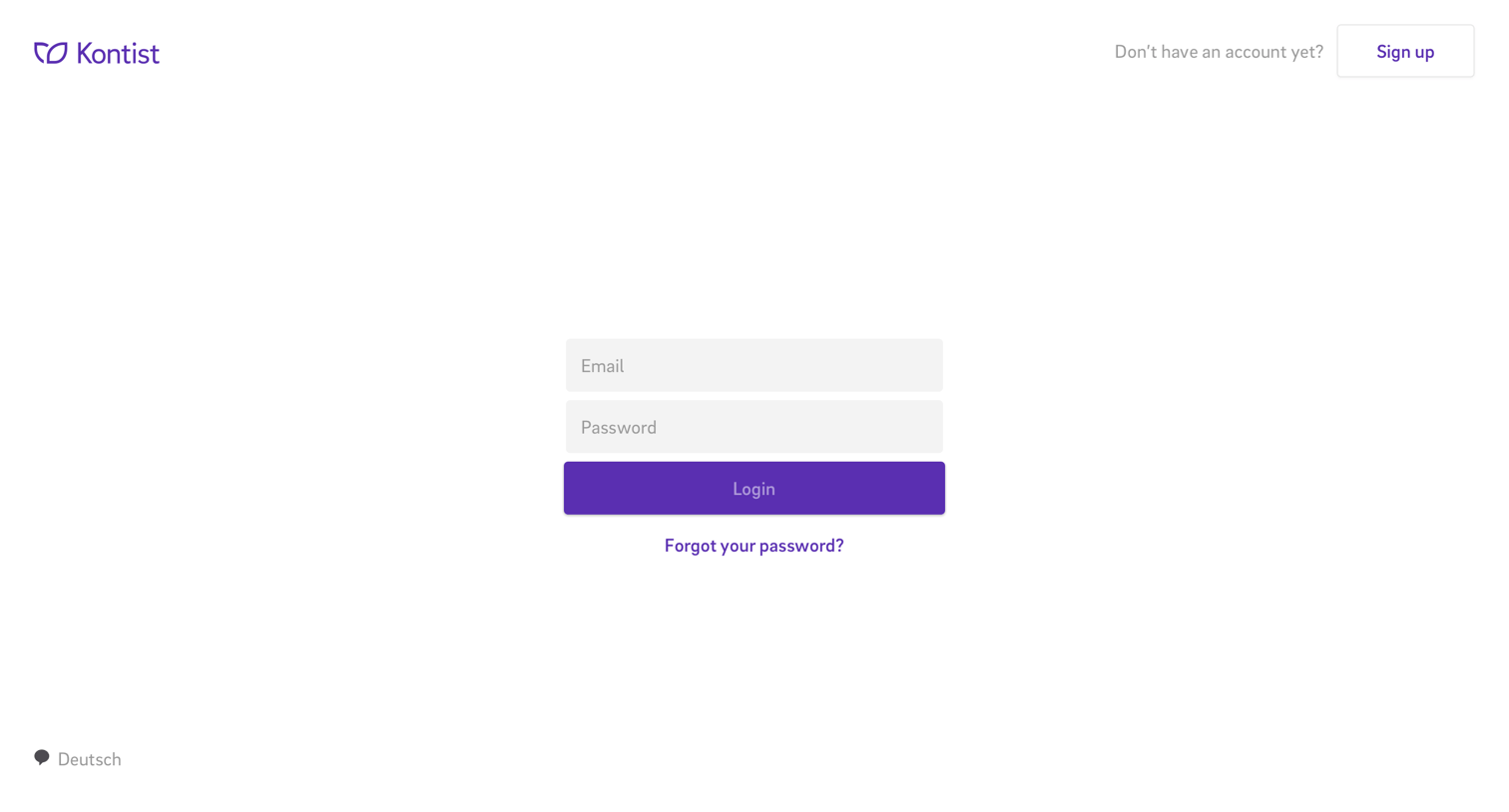 Sign in from Kontist