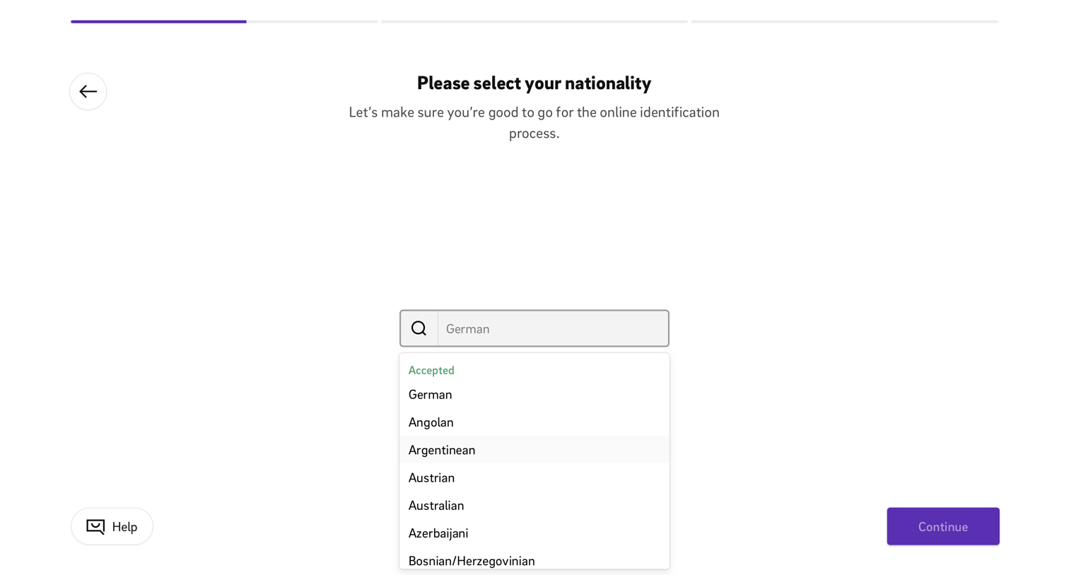 Onboarding from Kontist