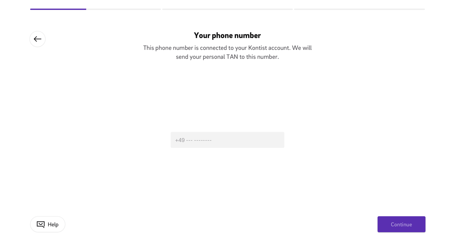 Onboarding from Kontist