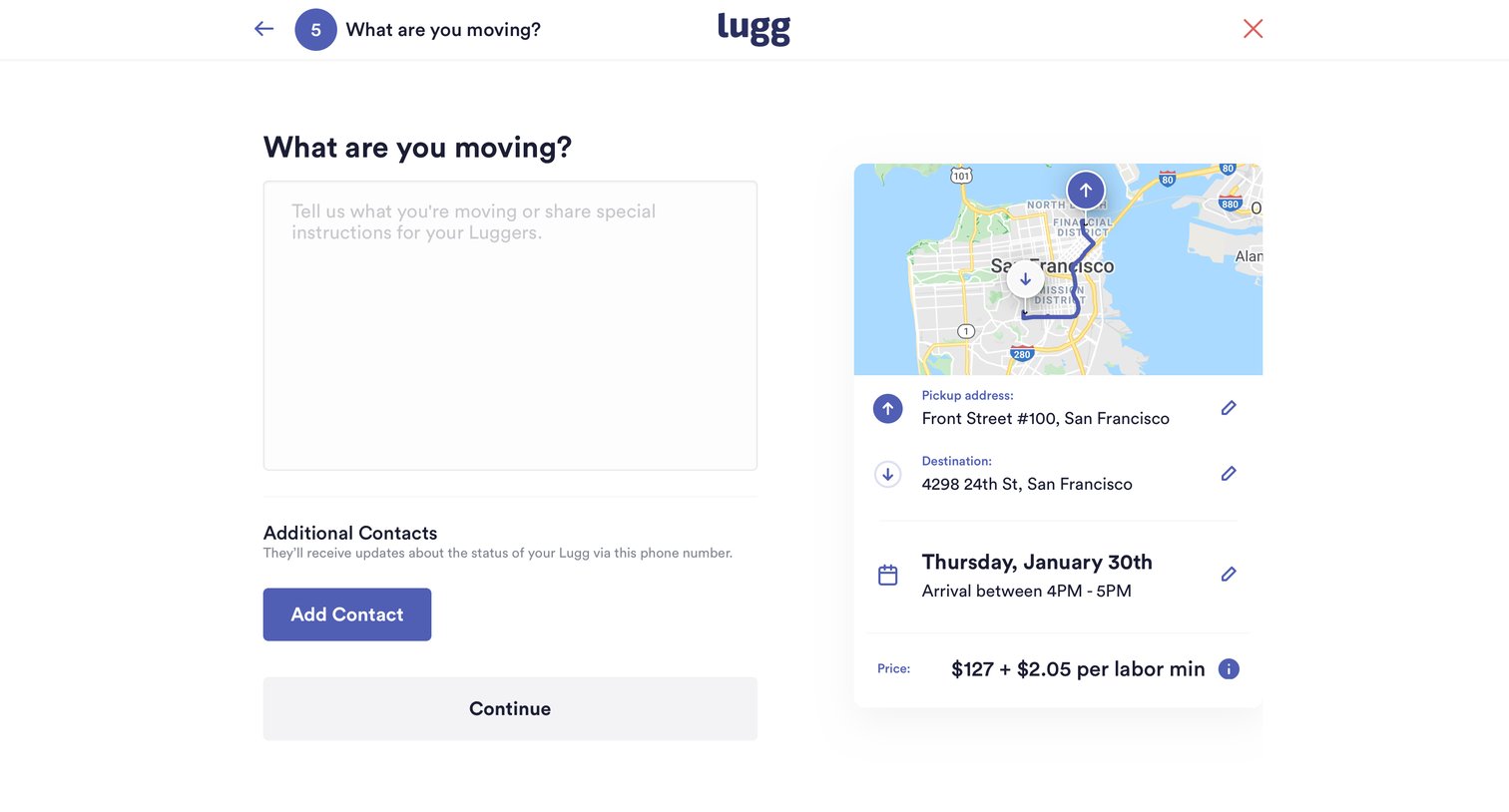 Lugg - Summary screen