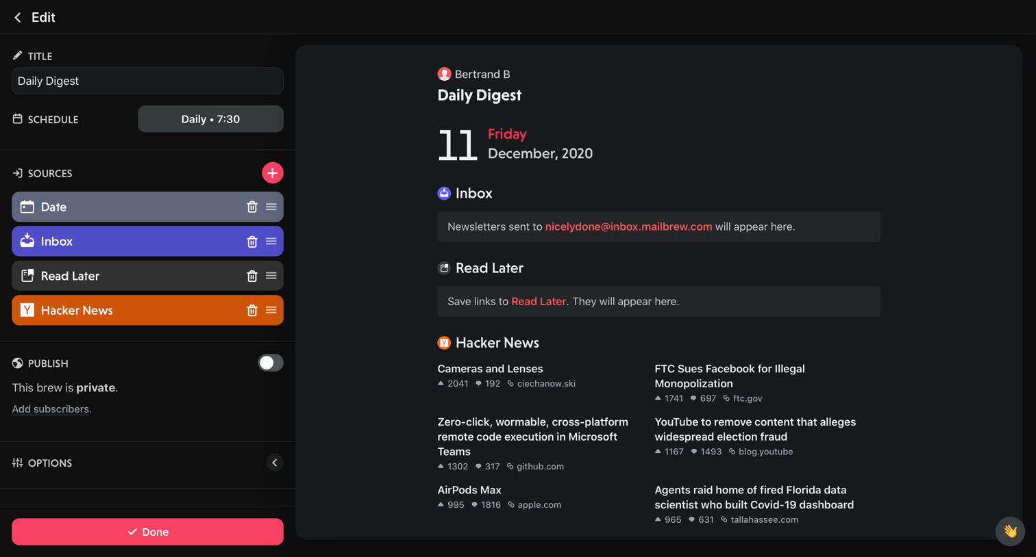 Daily Digest | Mailbrew from Mailbrew