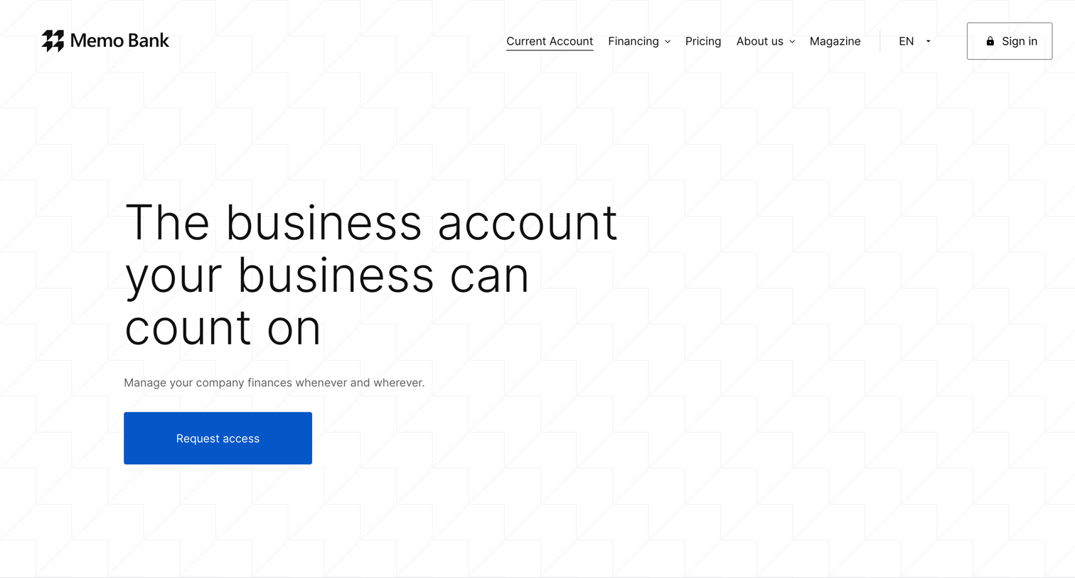 Product from Memo Bank