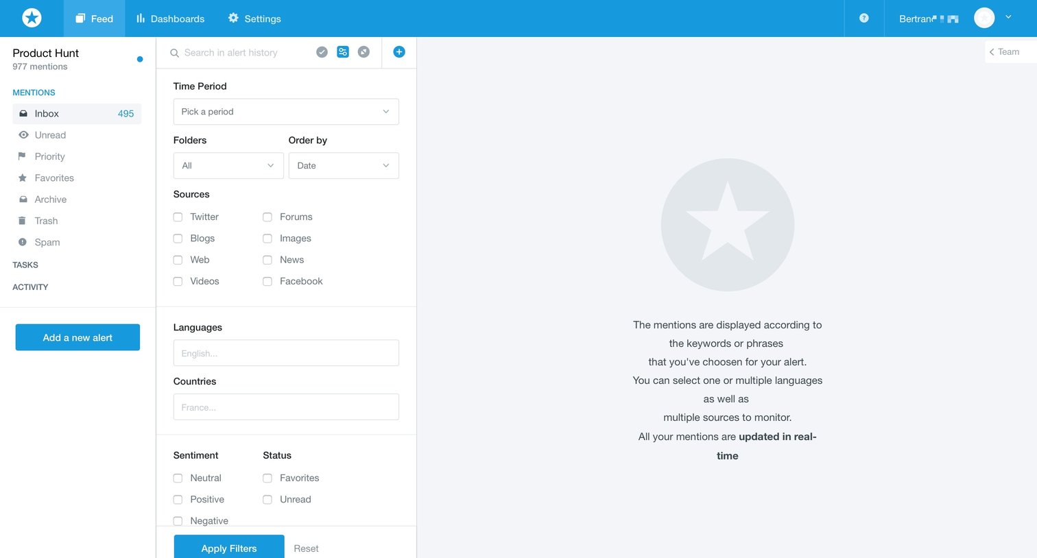 Filters from Mention