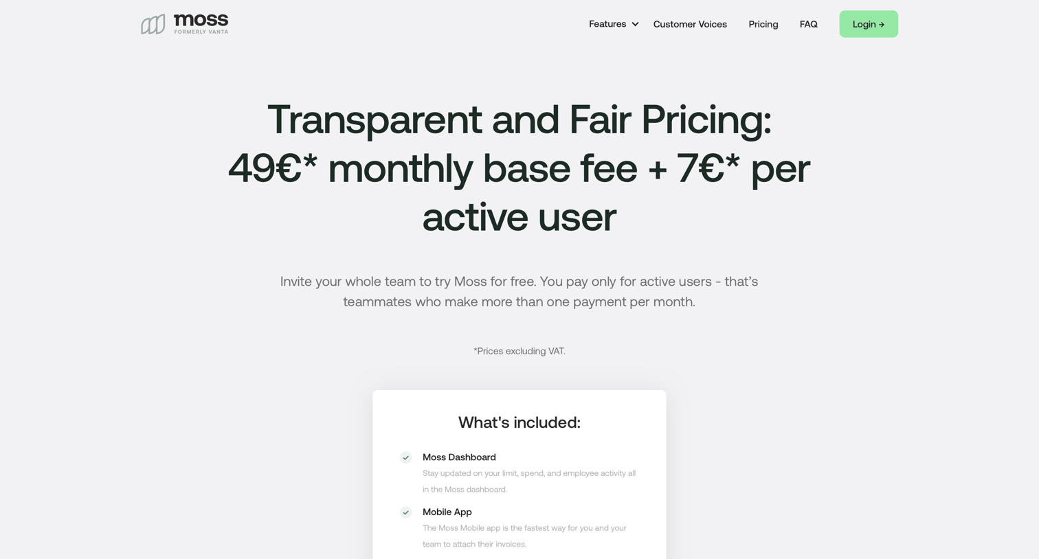 Moss - Moss | Credit Cards & Spend Management for Tech Companies screen
