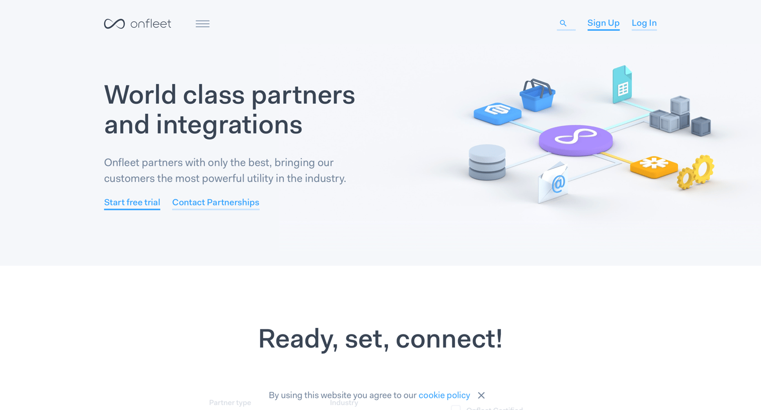 Onfleet - Onfleet | Partners and Integrations screen