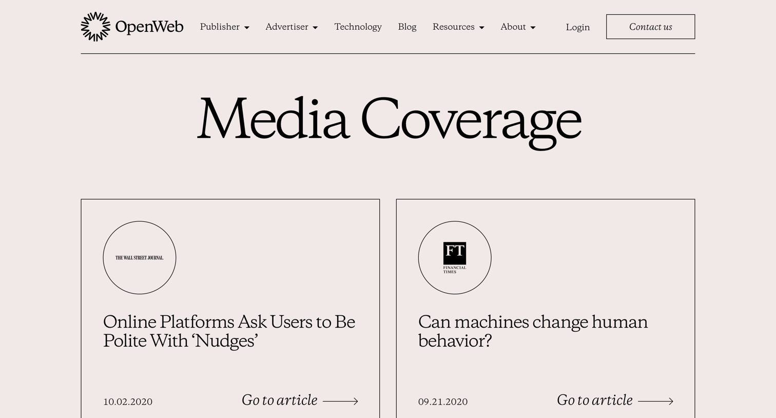 OpenWeb - Knowledge screen