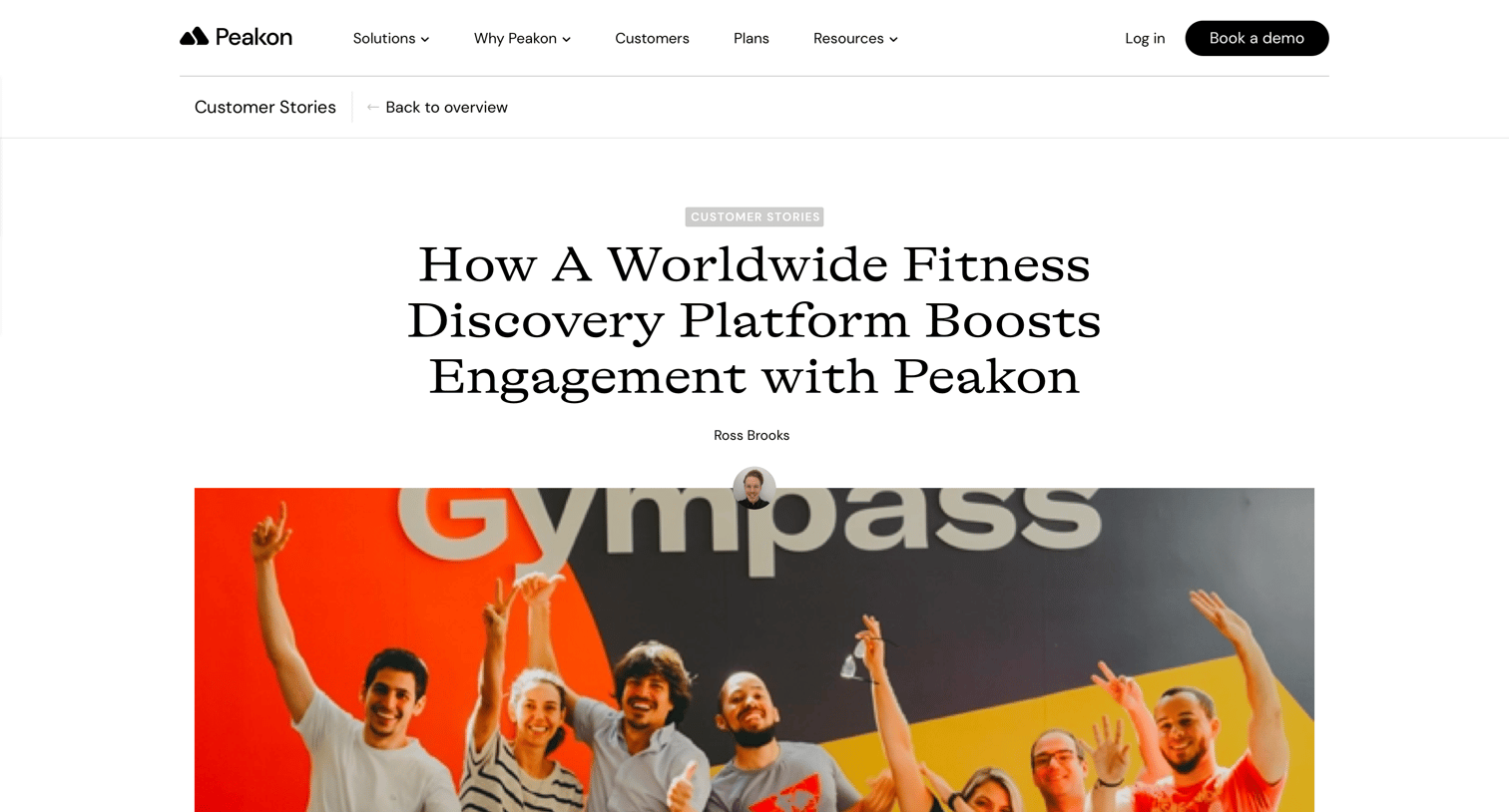 Peakon - How A Worldwide Fitness Discovery Platform Boosts Engagement with Peakon - Peakon screen