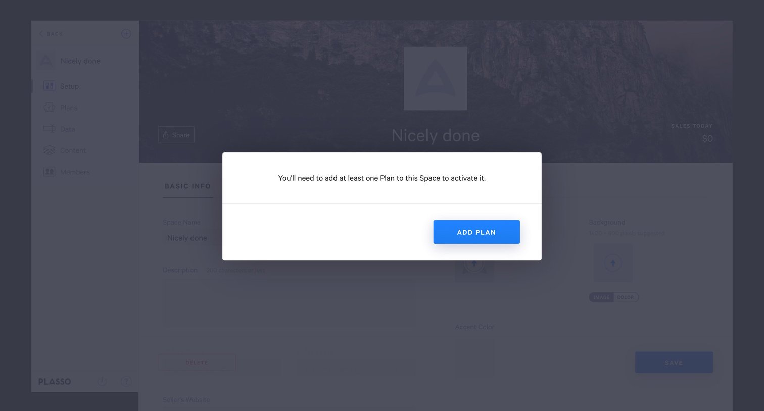 Plasso - Notification screen