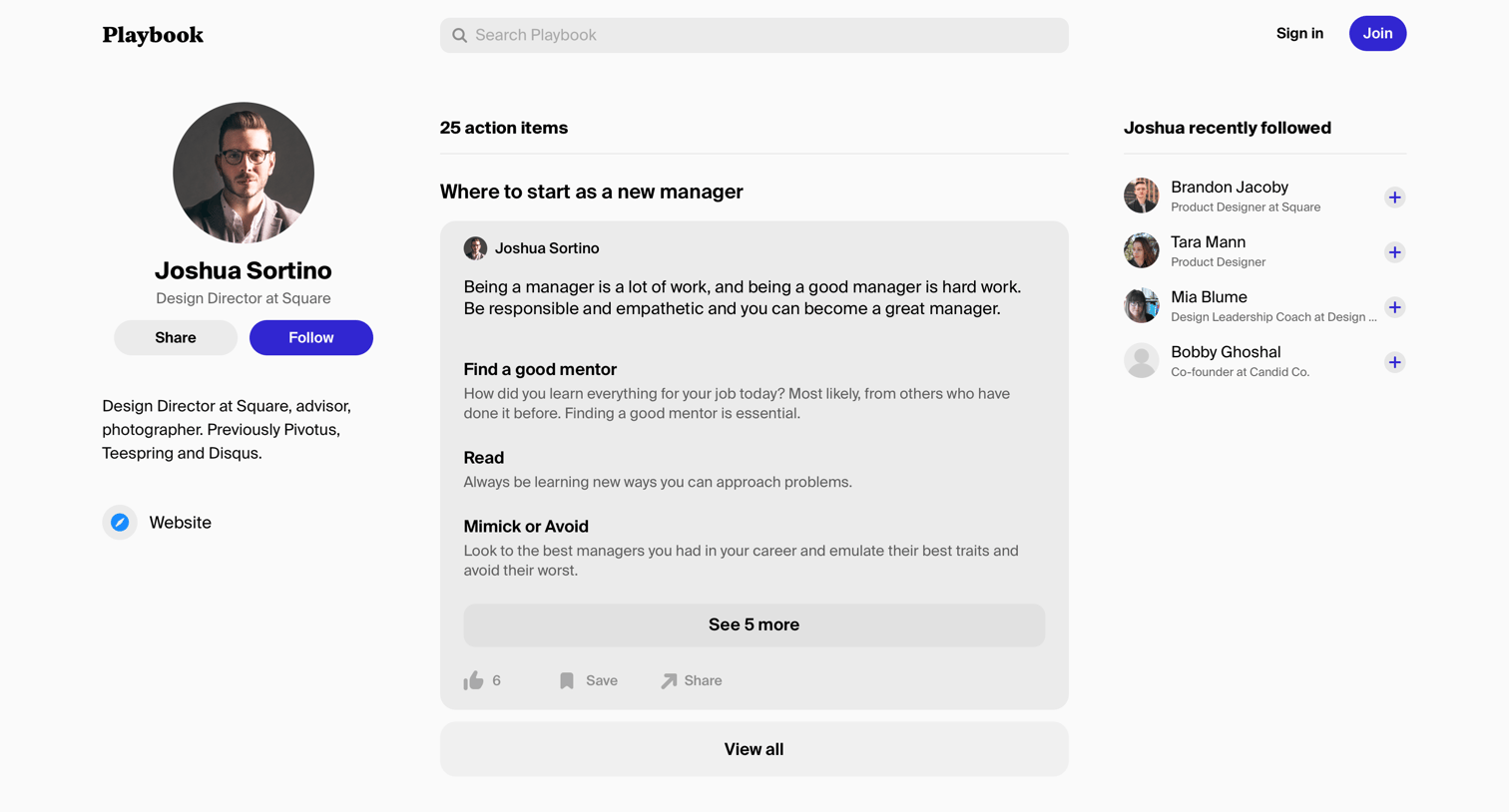 Playbook - Playbook – Joshua Sortino screen