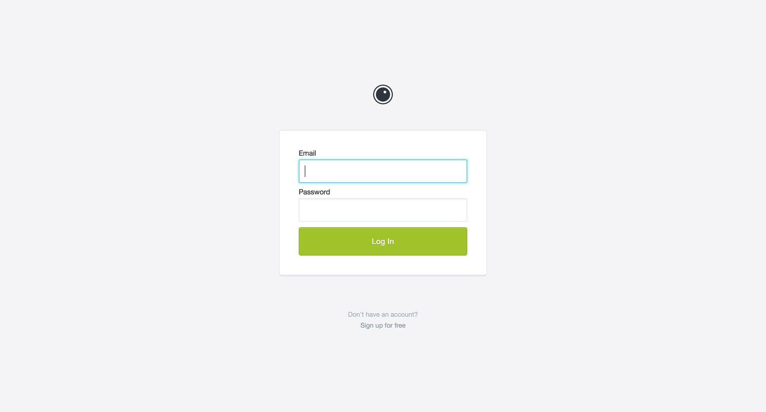 Prevue - Sign in screen