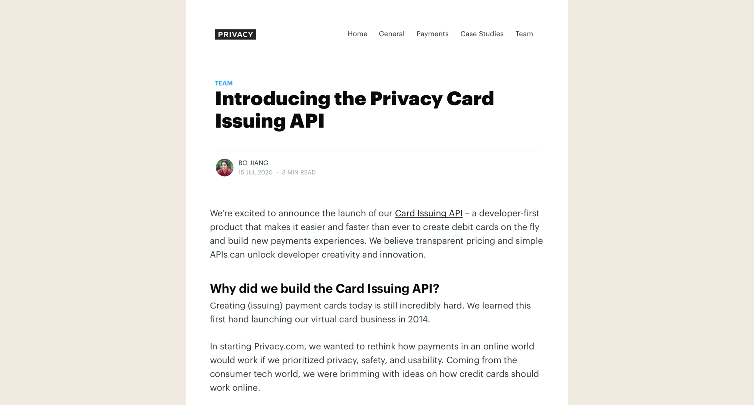 Blog from Privacy