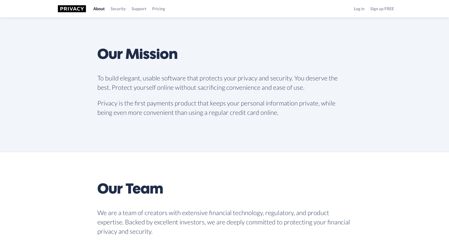 About / Mission from Privacy