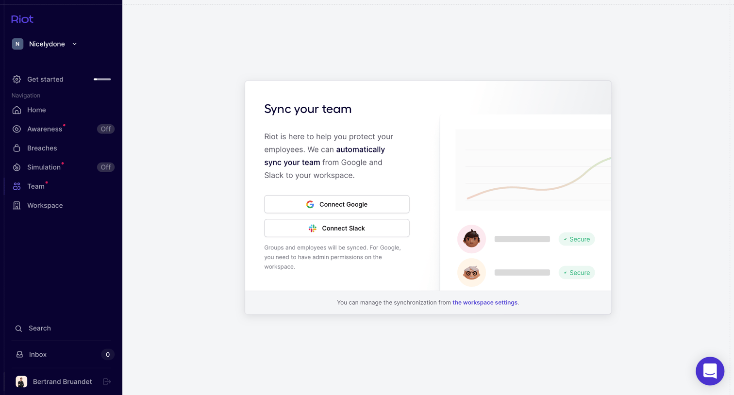 Riot - Sync your team (Nicelydone) • Riot screen