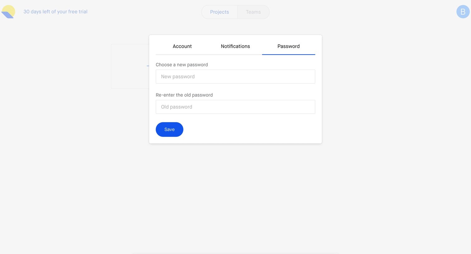 Roadmap - Settings screen