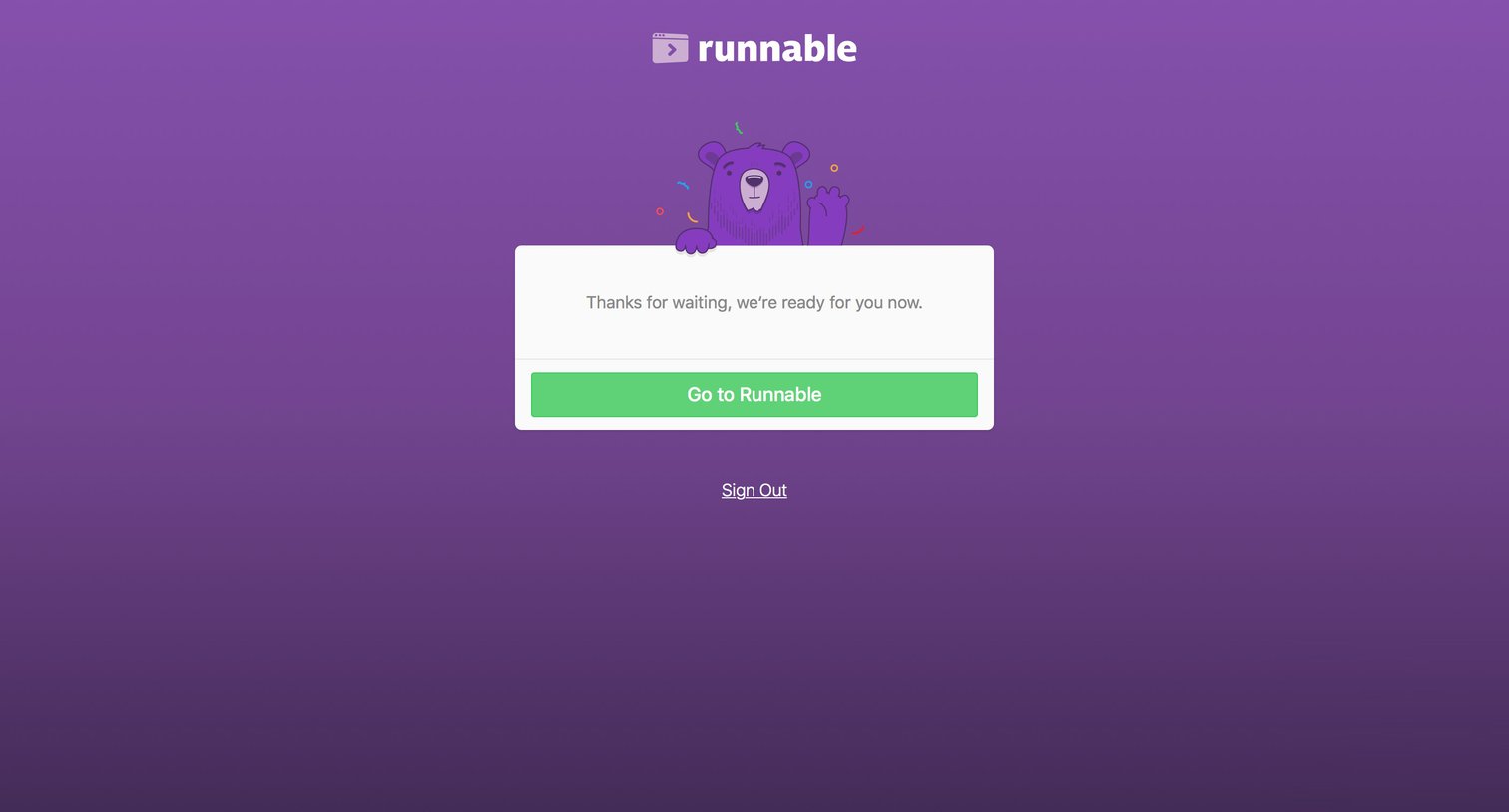 Runnable - Onboarding screen