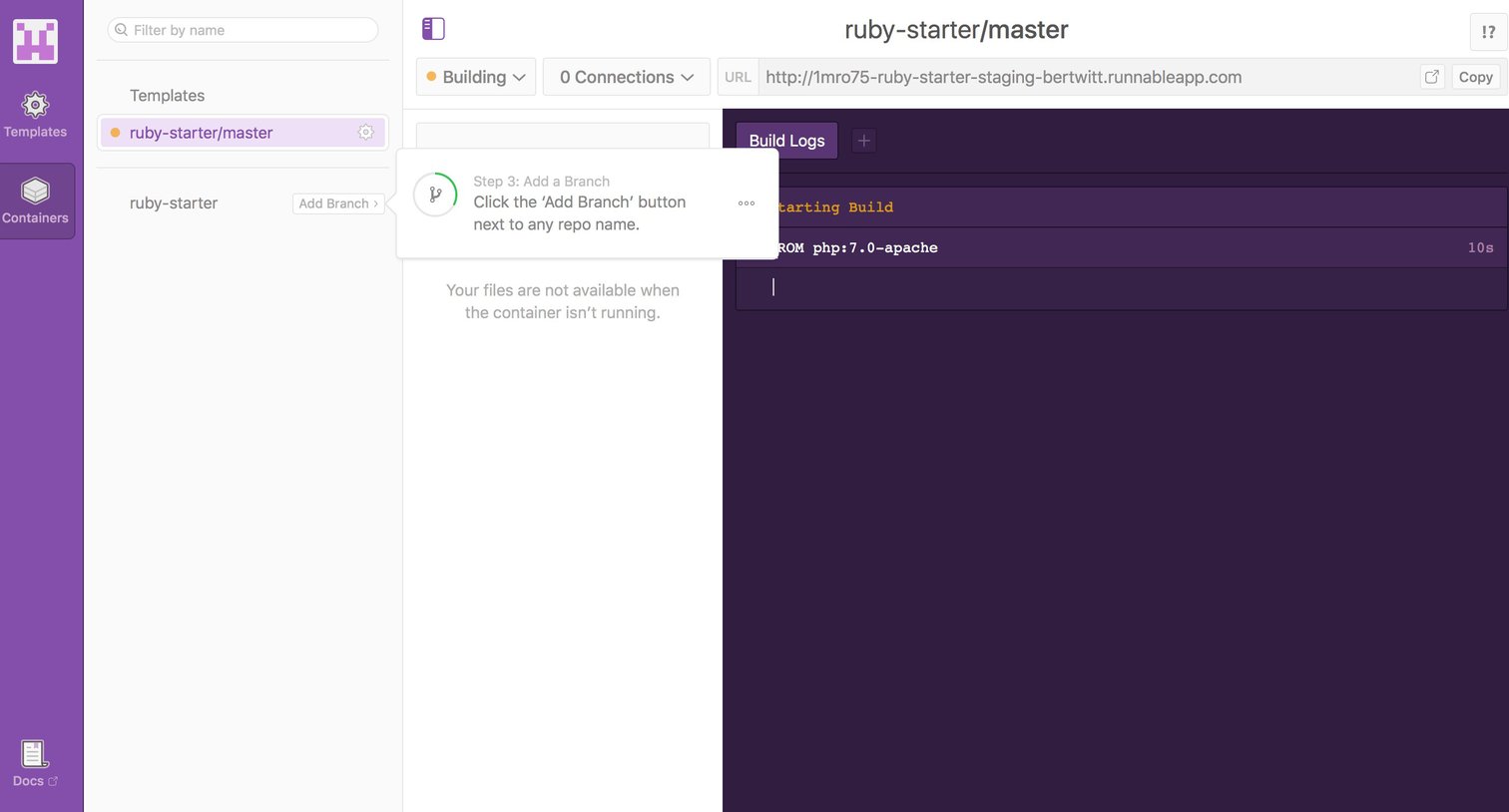 Runnable - Onboarding screen
