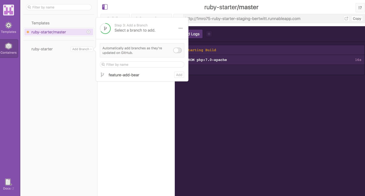 Runnable - Onboarding screen