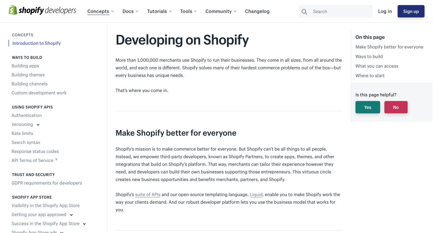 Developing on Shopify from Shopify