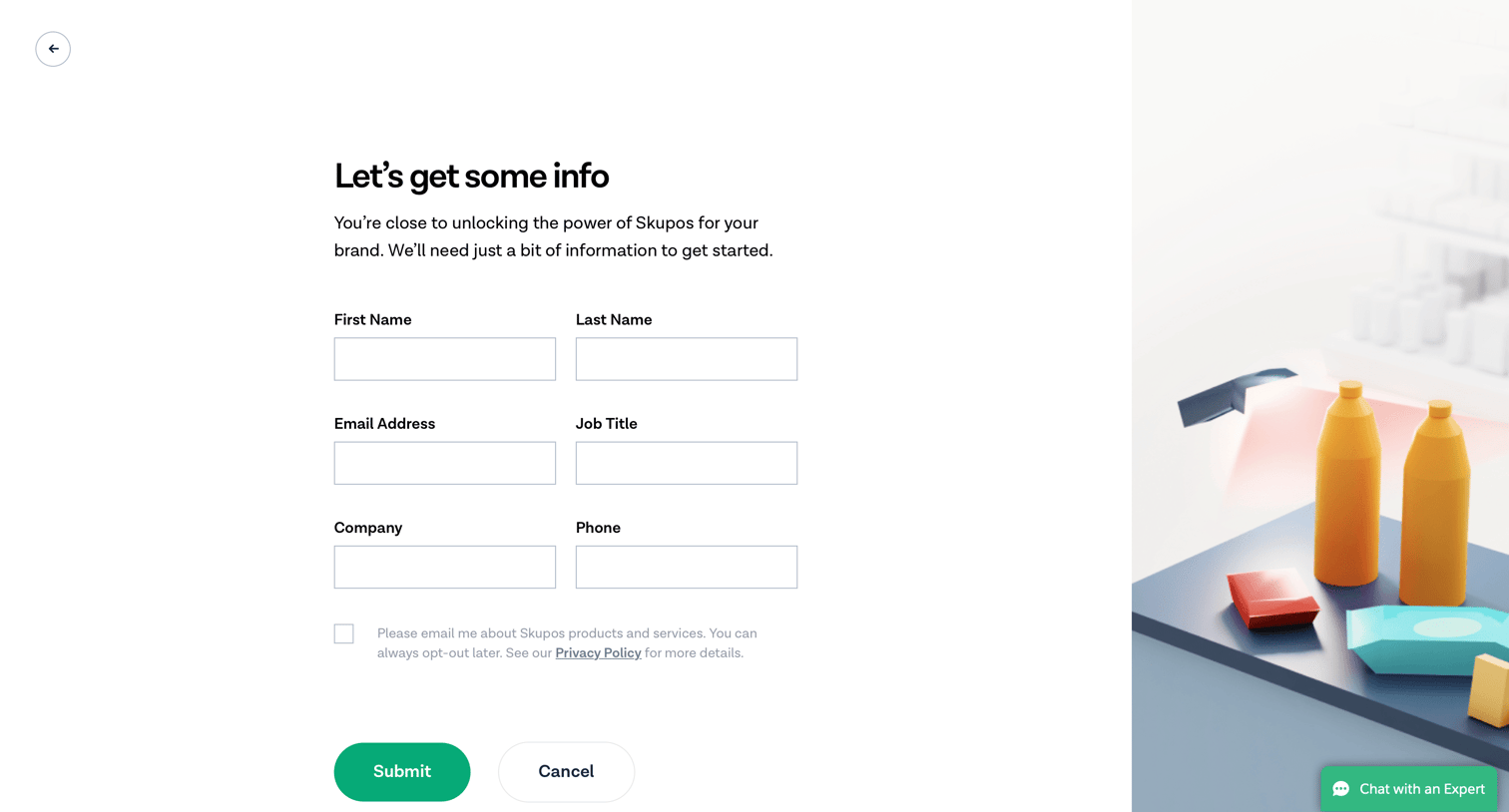 Skupos - Get started with Skupos | Skupos screen