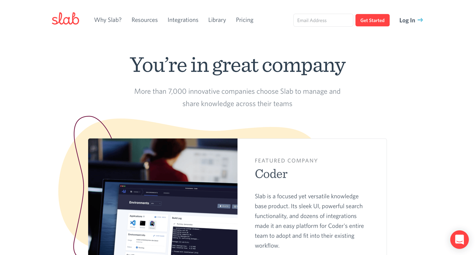 Slab - Customer Stories - Slab screen